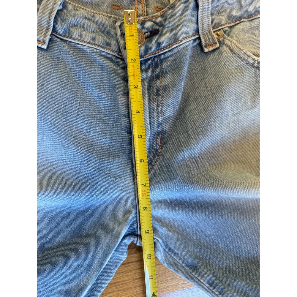Gap Vintage 2002 Light Wash Flare Jeans Low Rise Wide Leg Denim Size 12 Reg - Picture 9 of 15
